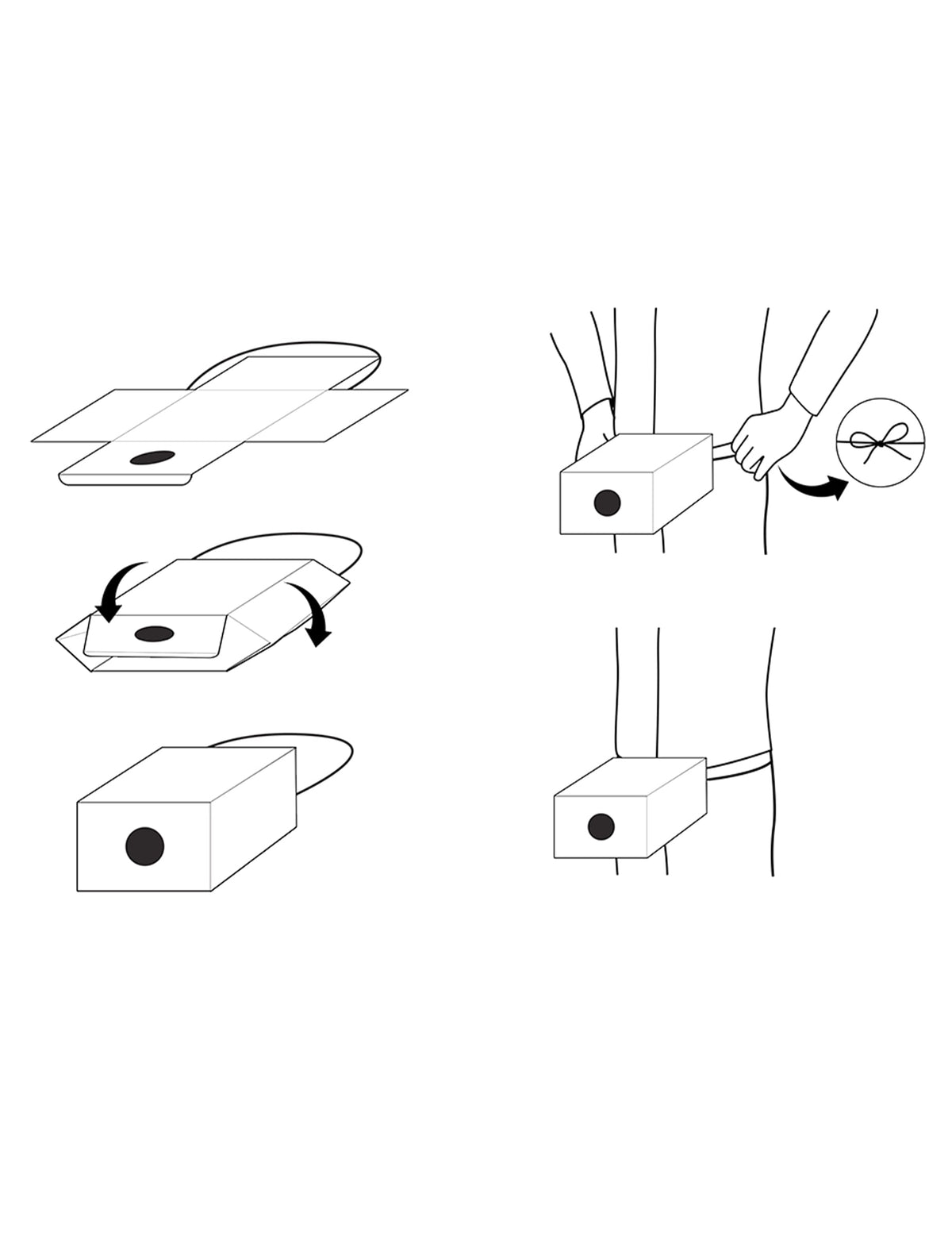 Instructions de montage de la boîte du déguisement de livreur spécial Oops