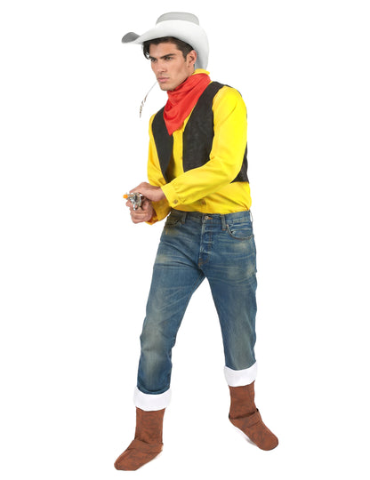 Vue de profil du déguisement Lucky Luke™ pour adulte