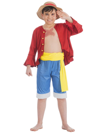 Luffy едно парче детски костюм