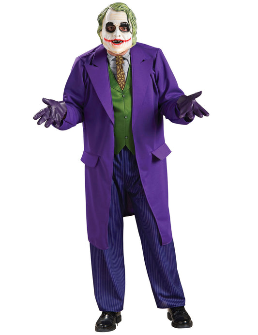 Déguisement luxe Joker Dark Knight™ pour adulte violet et vert avec masque