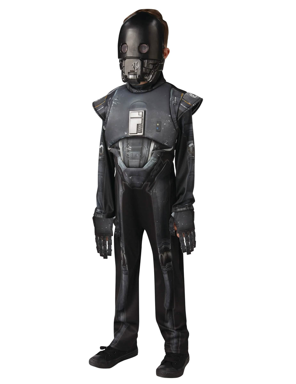 Премиум костюм K-2SO Star Wars Rogue One за тийнейджър черен и сив с маска