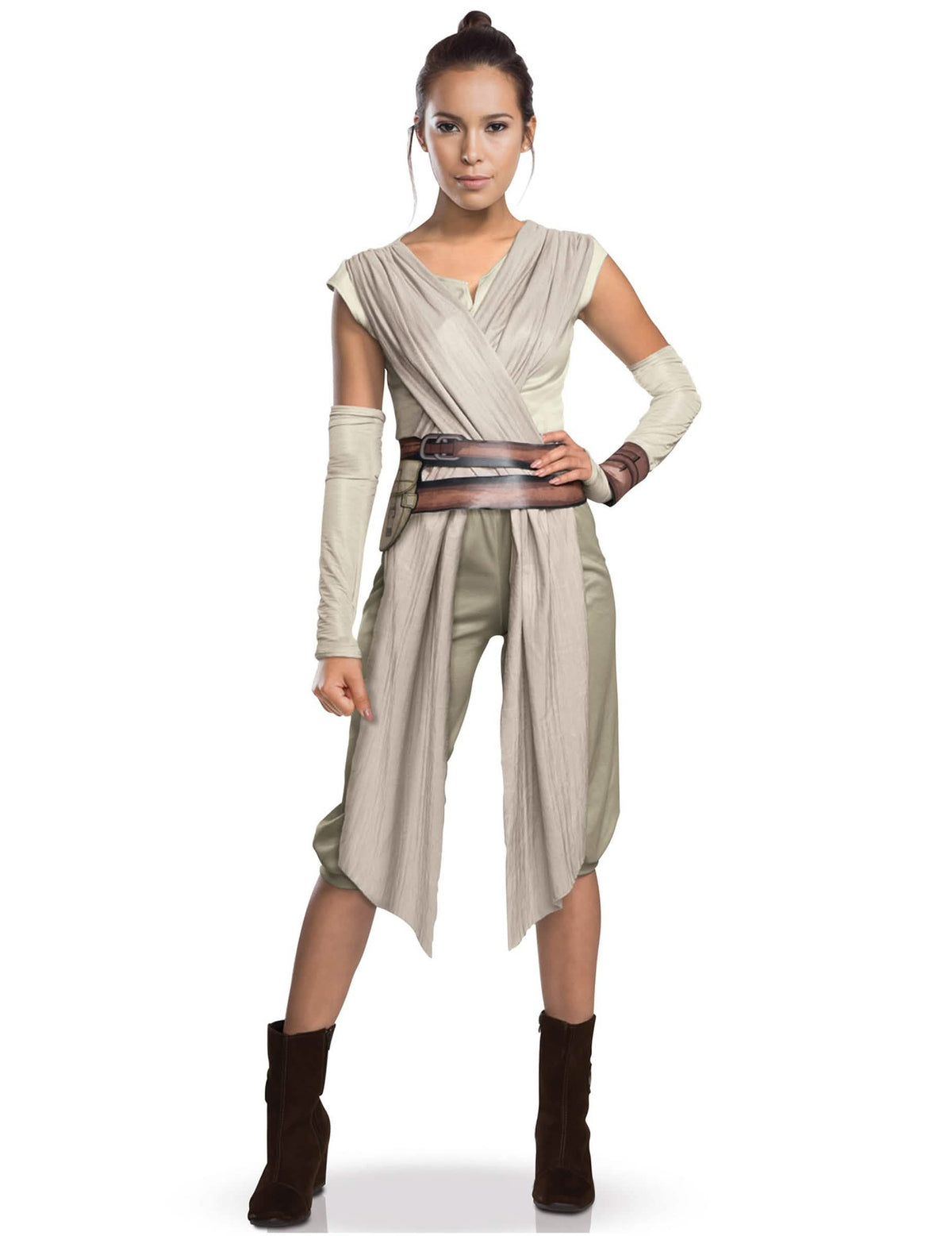 Луксозен костюм Rey Star Wars VII™ за жена бежов и кафяв с маншети