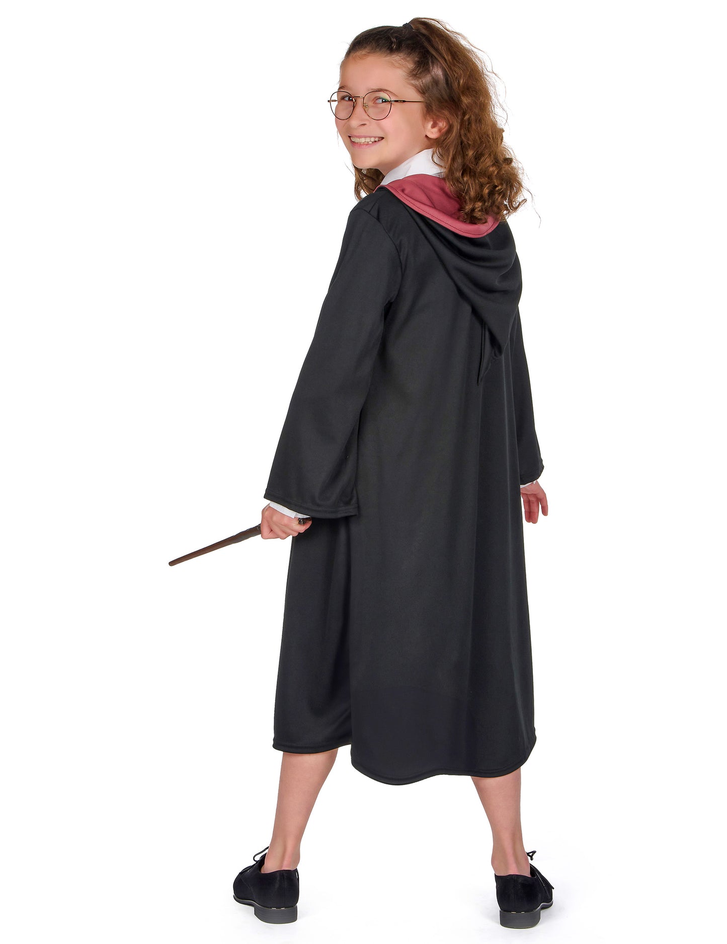 Vue de dos du déguisement luxe robe de sorcier Gryffondor Harry Potter