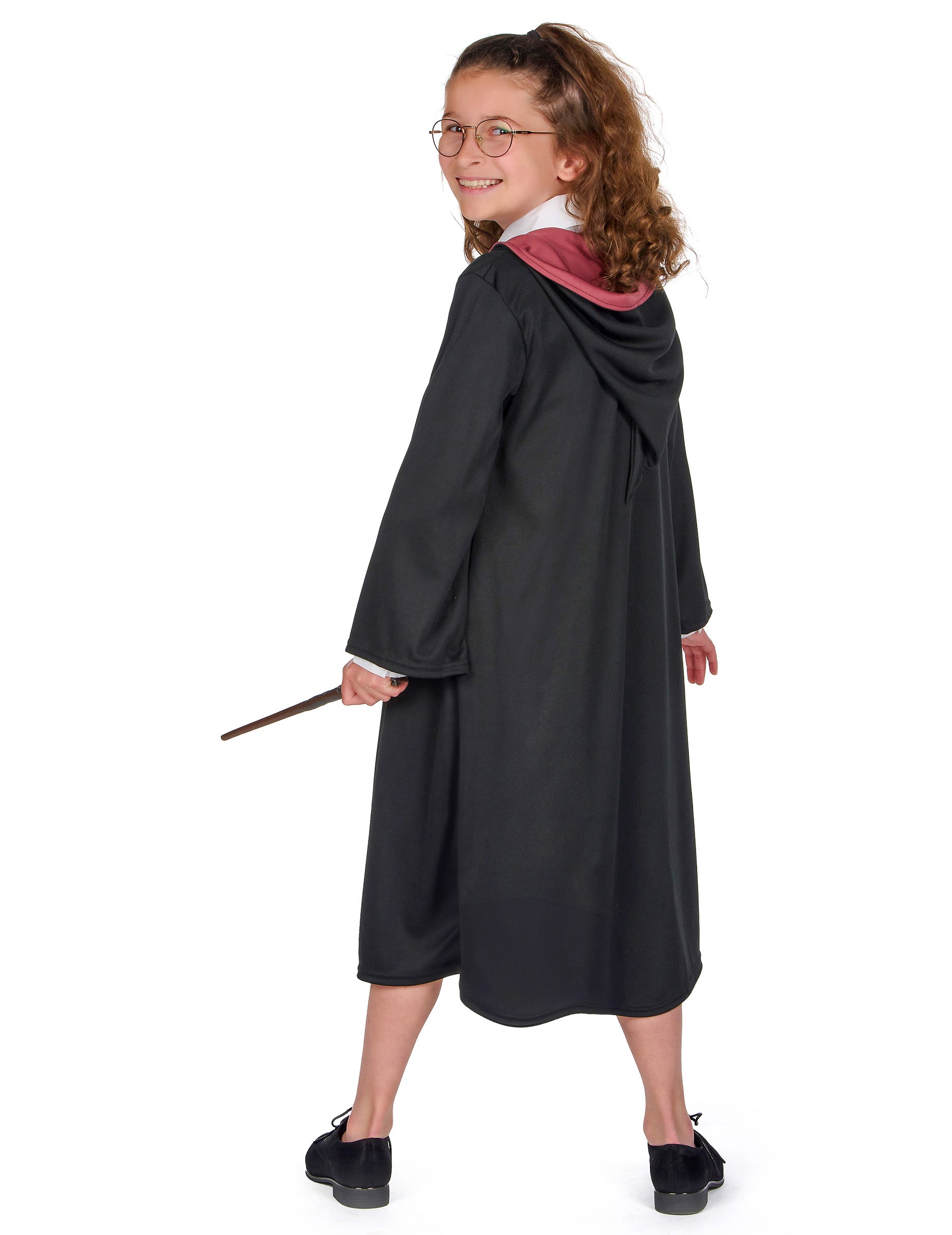 Vue de dos du déguisement luxe robe de sorcier Gryffondor Harry Potter