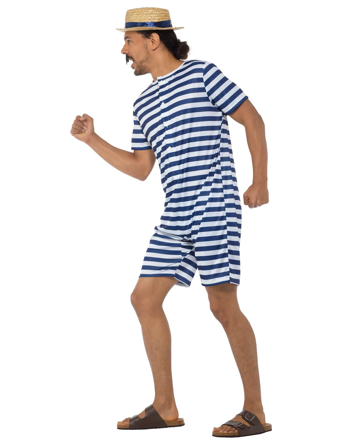 Профилен изглед на ретро бански костюм за мъж