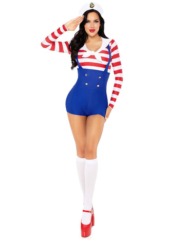 Дамски секси ретро костюм на моряк