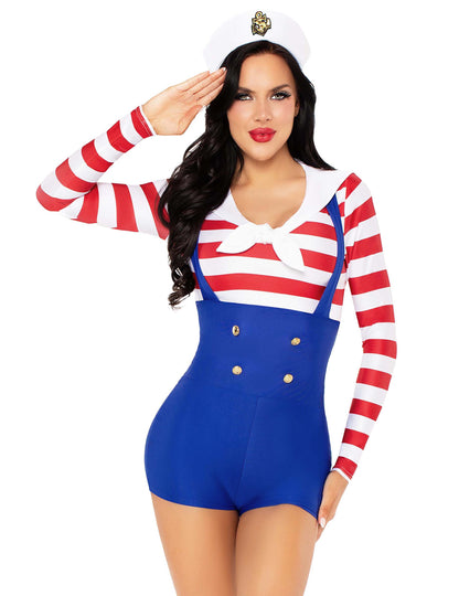 Дамски секси ретро костюм на моряк