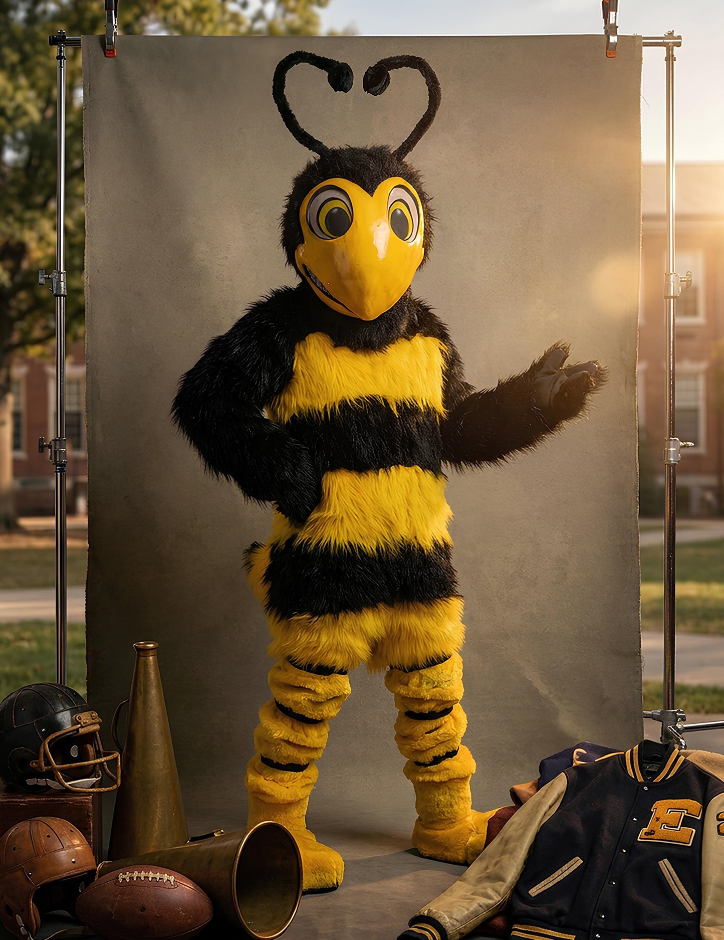 Костюм за талисман на пчела за възрастни