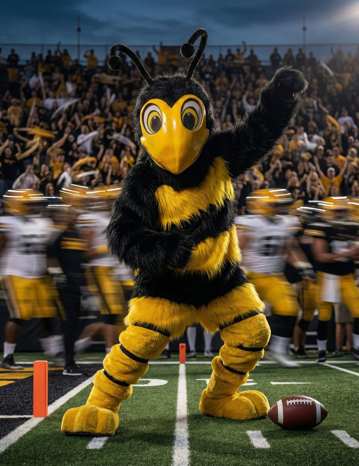 Костюм за талисман на пчела за възрастни