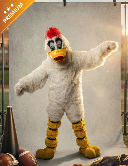 Костюм за талисман на бяла патица за възрастни