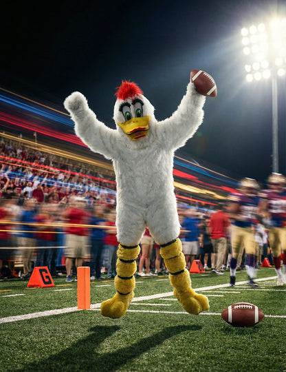 Костюм за талисман на бяла патица за възрастни