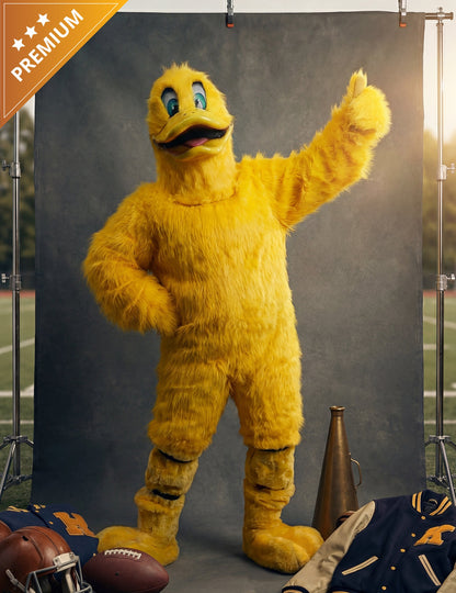 Костюм за талисман на жълта патица за възрастни
