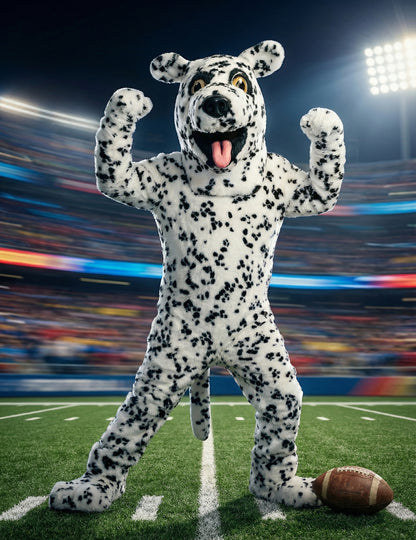 Костюм за талисман на възрастен далматин