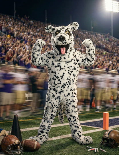 Костюм за талисман на възрастен далматин