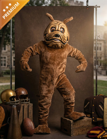 Костюм за талисман на кафяво куче за възрастни