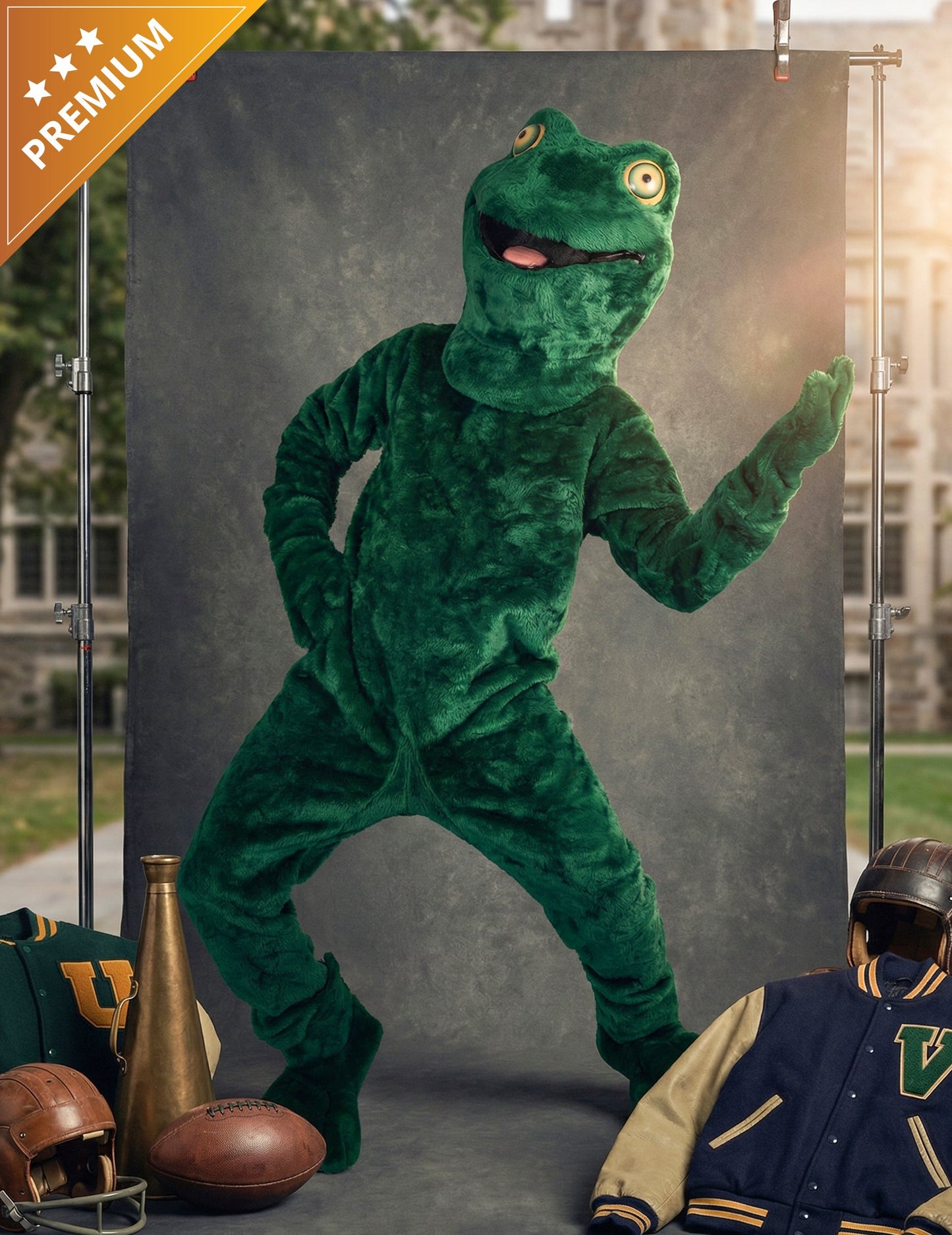 Костюм за талисман на възрастна жаба