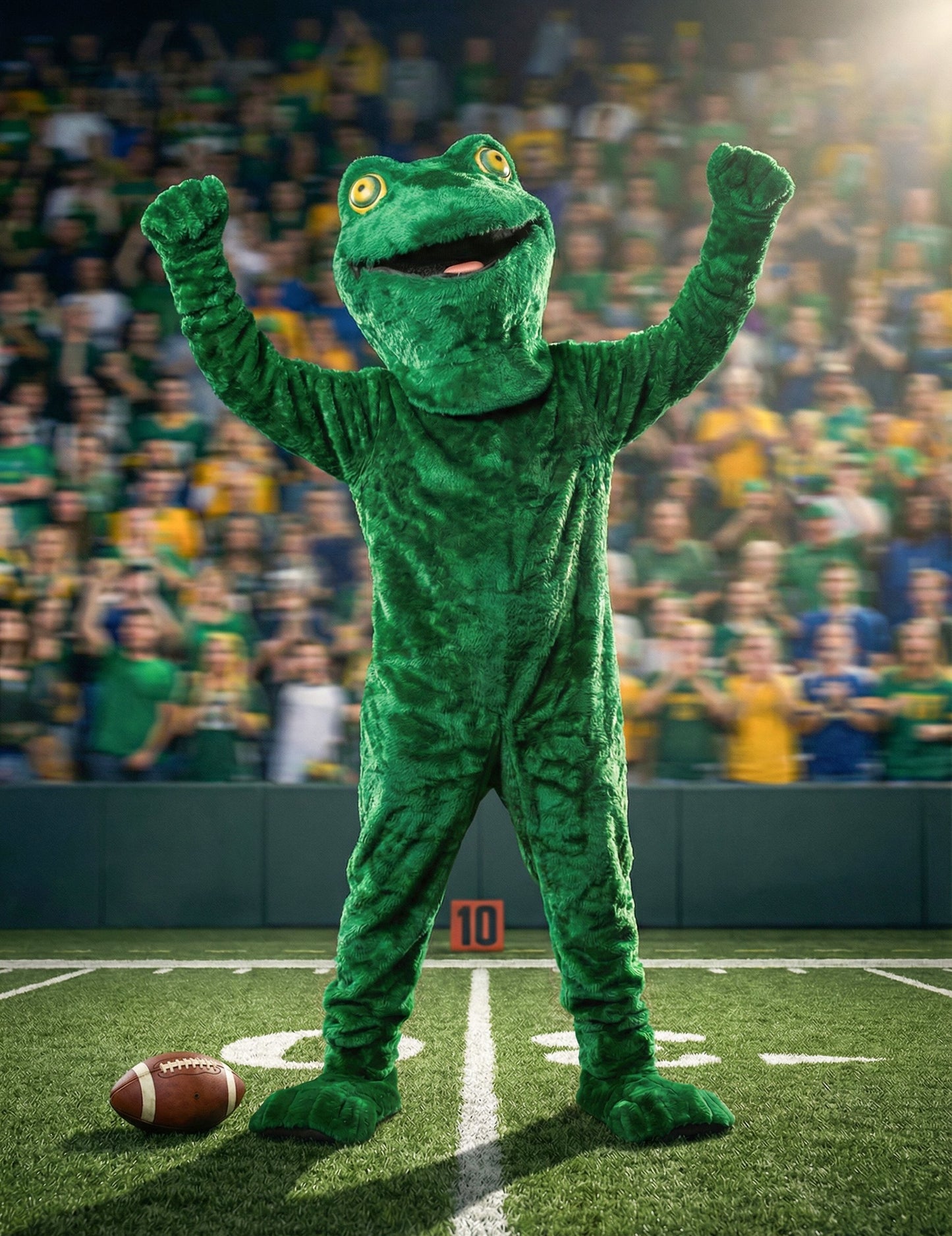 Костюм за талисман на възрастна жаба