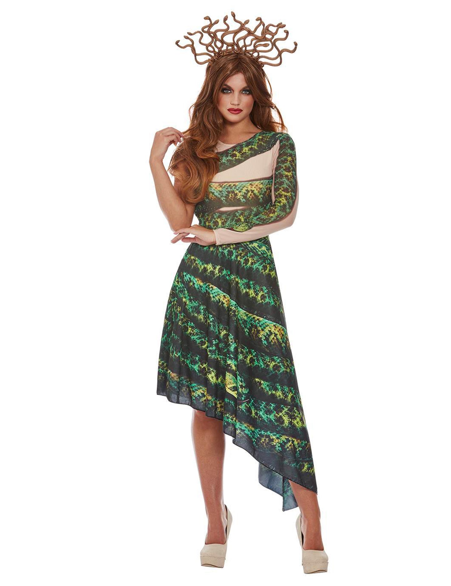 Женски зелени медузи костюм