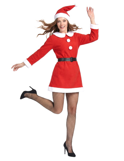 Майка коледен костюм помпони жена