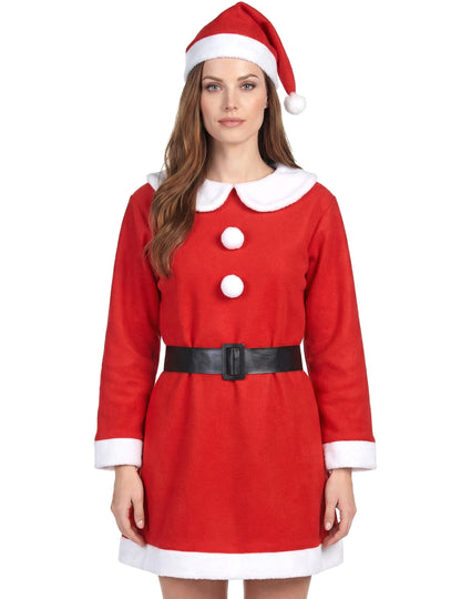 Майка коледен костюм помпони жена