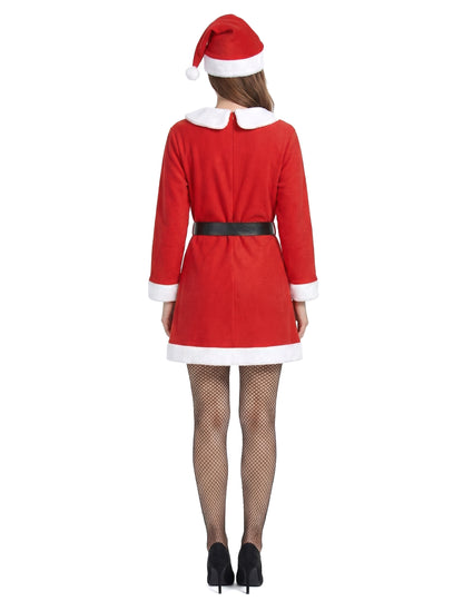 Майка коледен костюм помпони жена