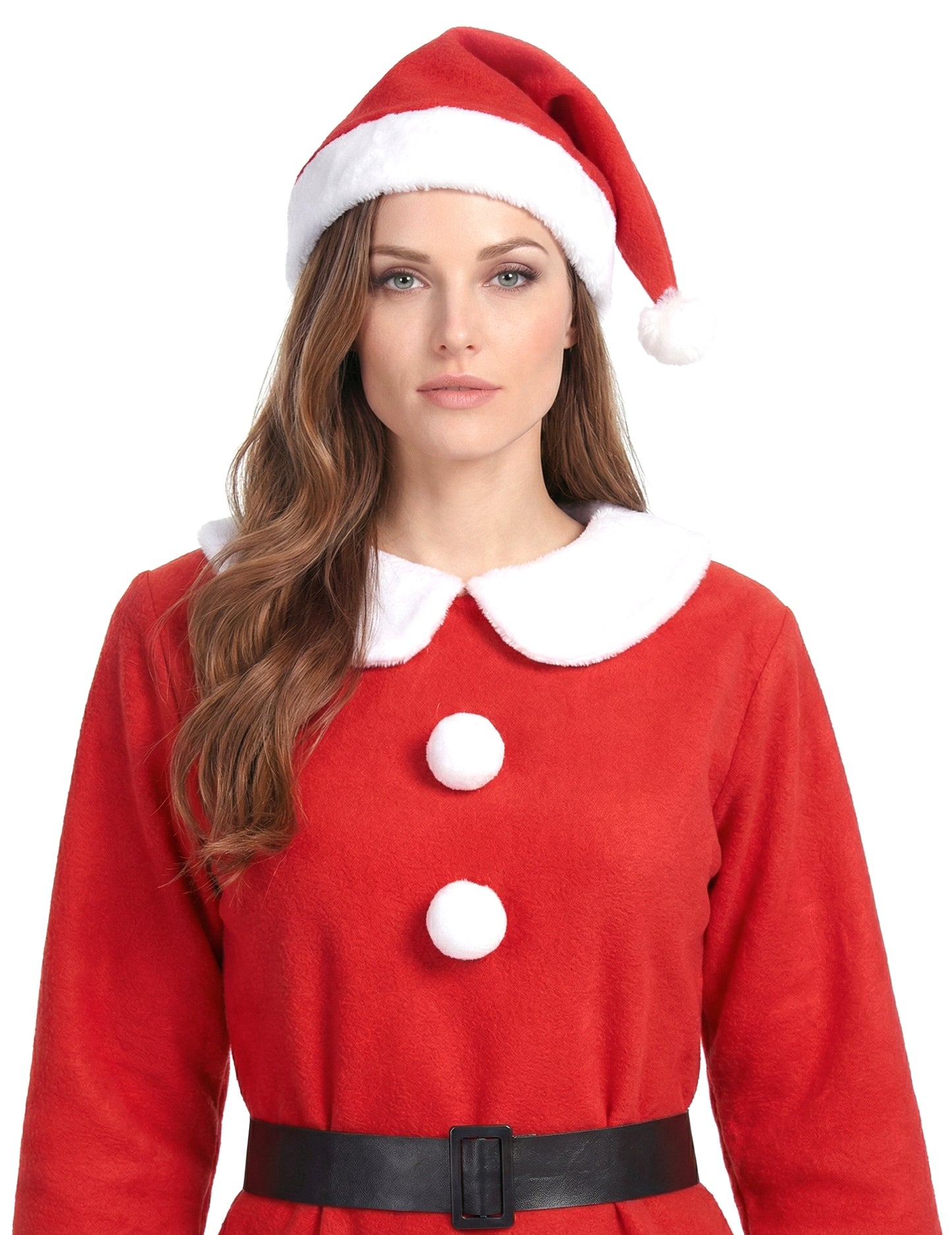 Майка коледен костюм помпони жена