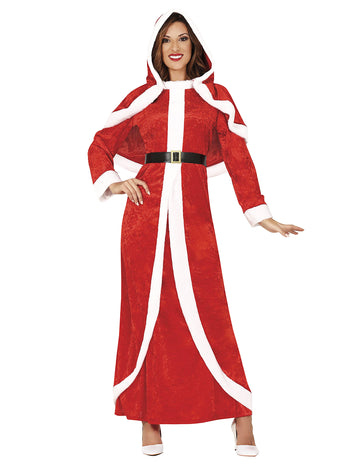 Майка коледен костюм дълга жена рокля