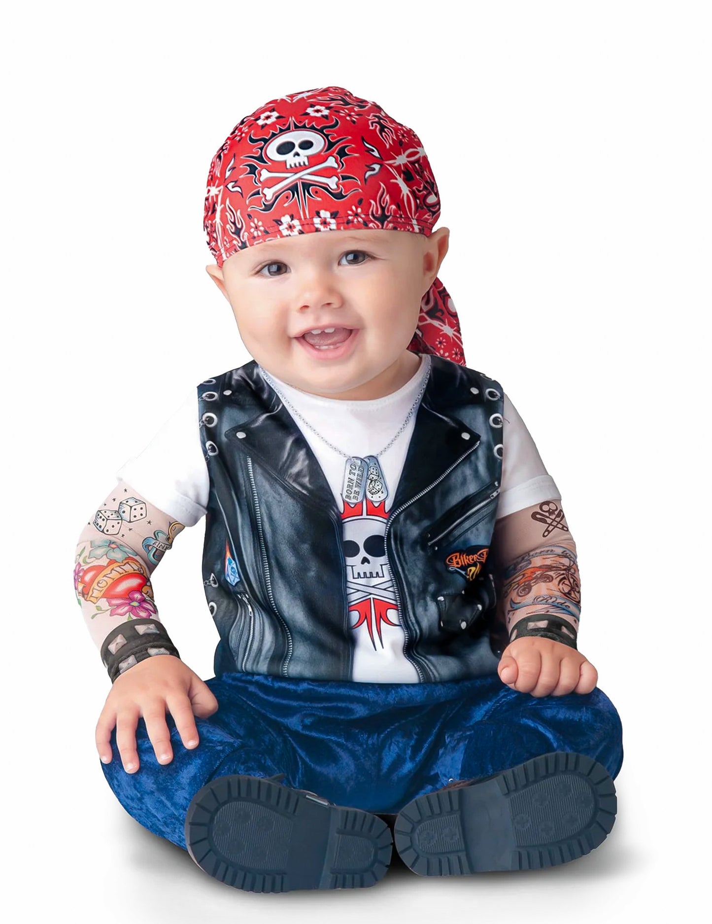 Mini Biker костюм за бебе - класика