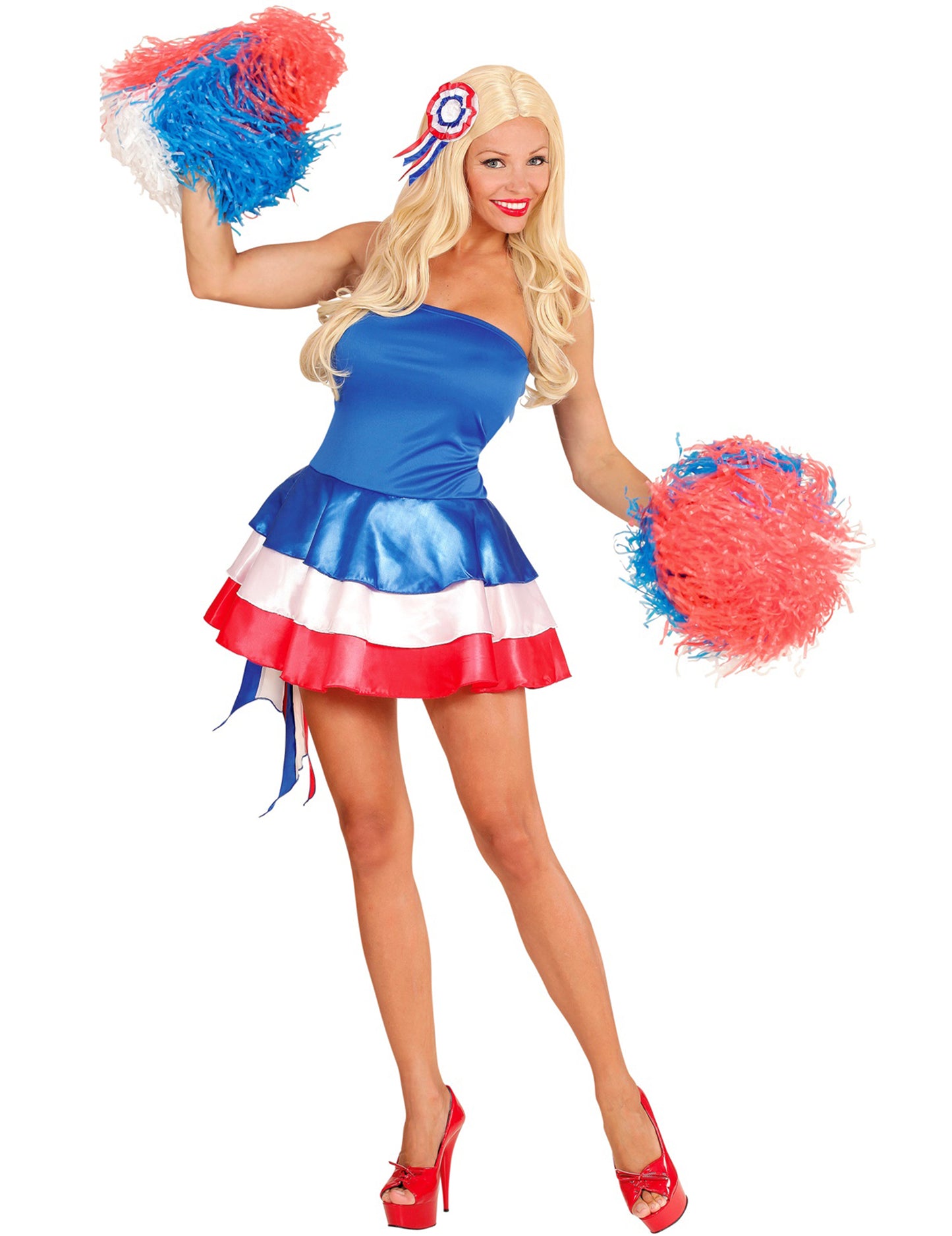 Дегизировка за фен на Франция трикольор за жени 