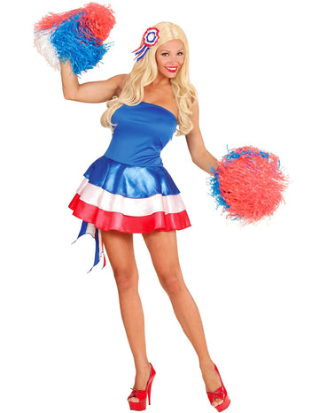 Déguisement supporter France tricolore femme