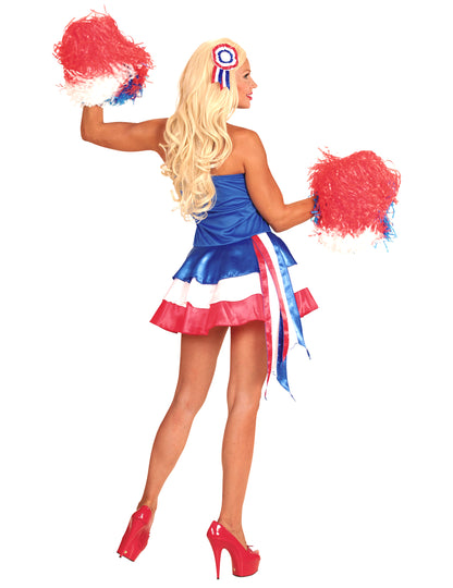 Дегизировка за фен на Франция трикольор за жени 