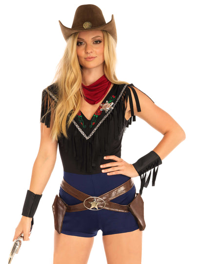 Секси дамски костюм на мис шериф 