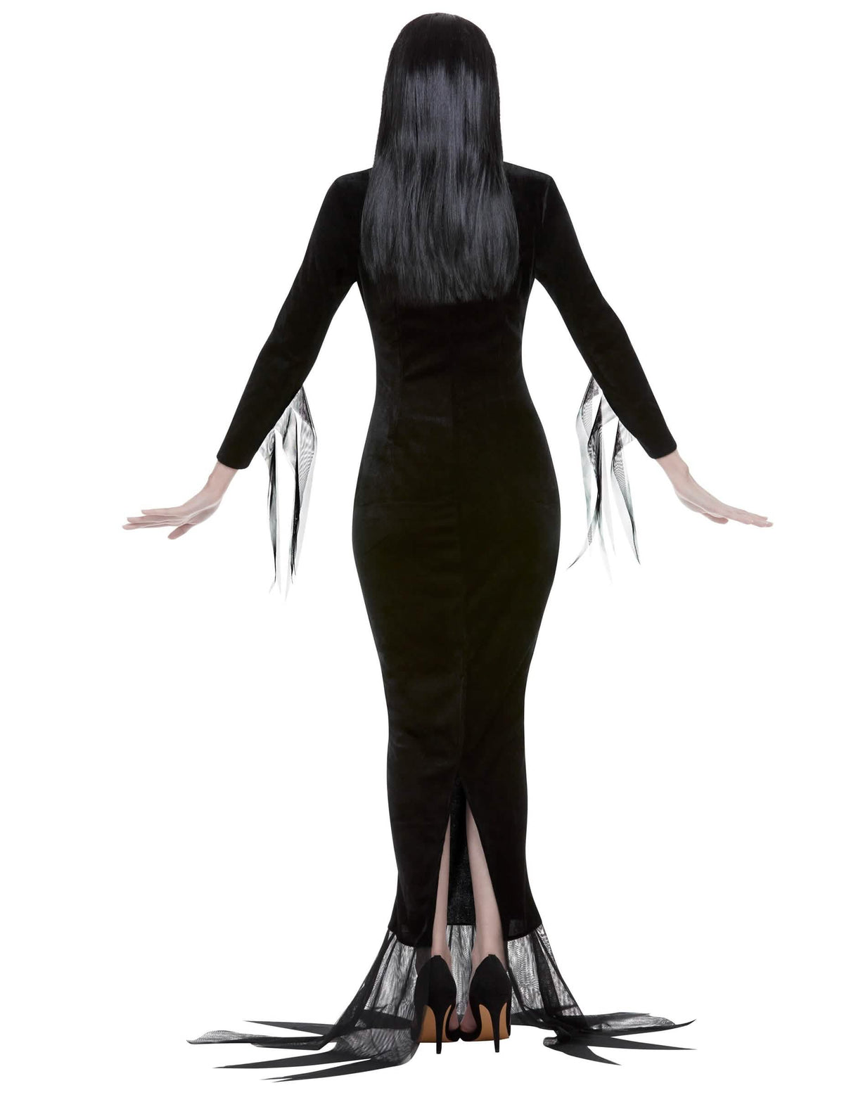 Изглед отзад на костюма Morticia Famille Addams™