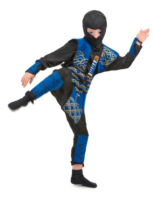Vue de dos du déguisement ninja pour garçon
