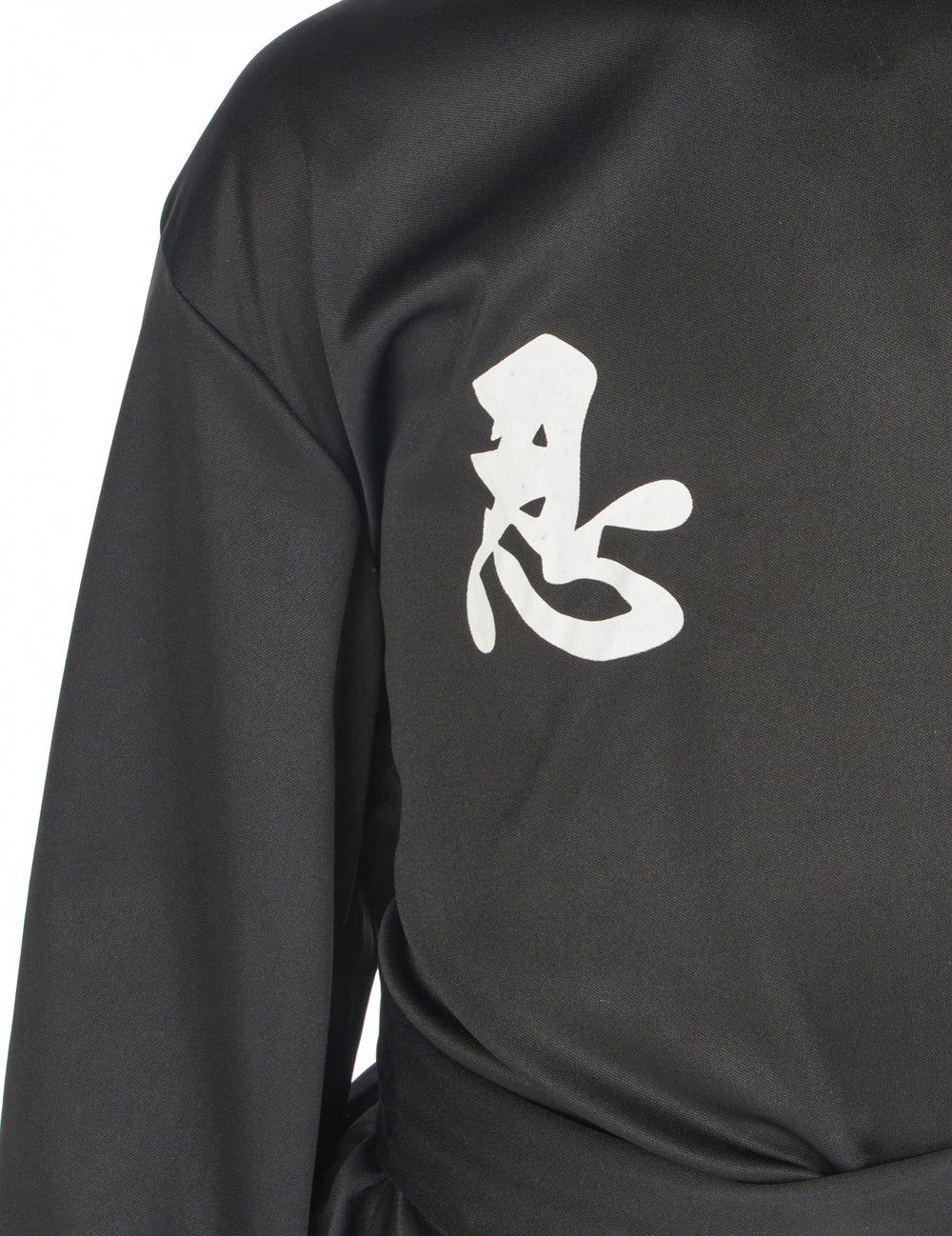 Déguisement ninja commando pour garçon noir avec symbole blanc