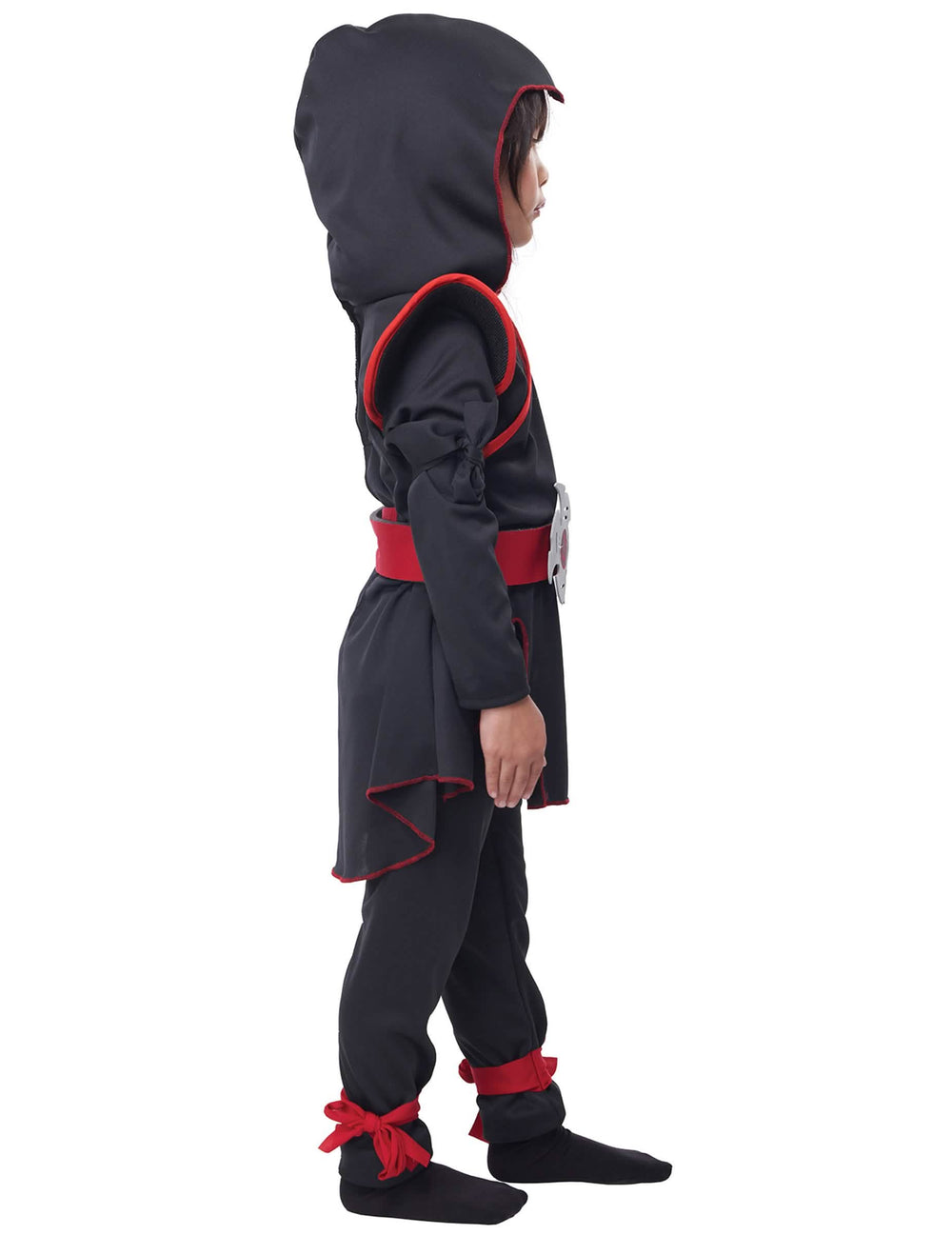 Vue de profil du déguisement ninja luxe pour fille