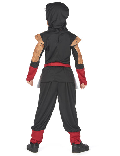 Vue de dos du déguisement ninja traditionnel pour garçon