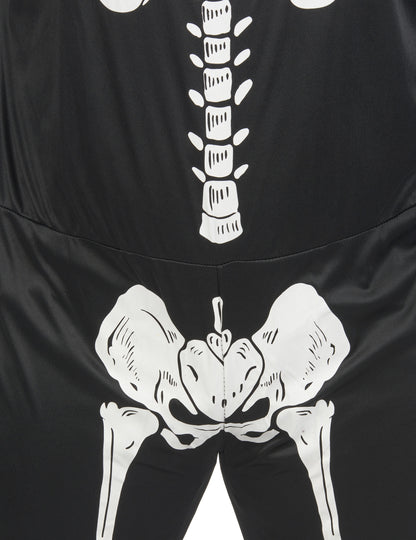 Черен скелет черен маскирайте Хелоуин