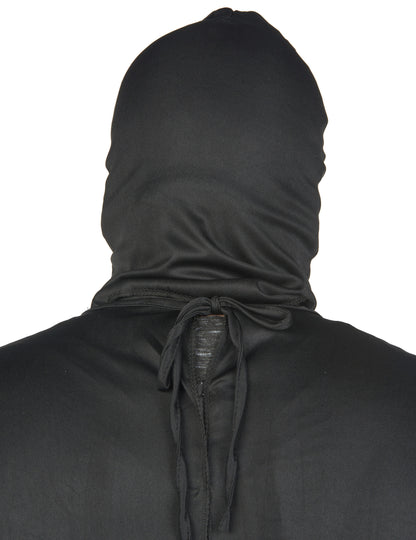 Черен скелет черен маскирайте Хелоуин