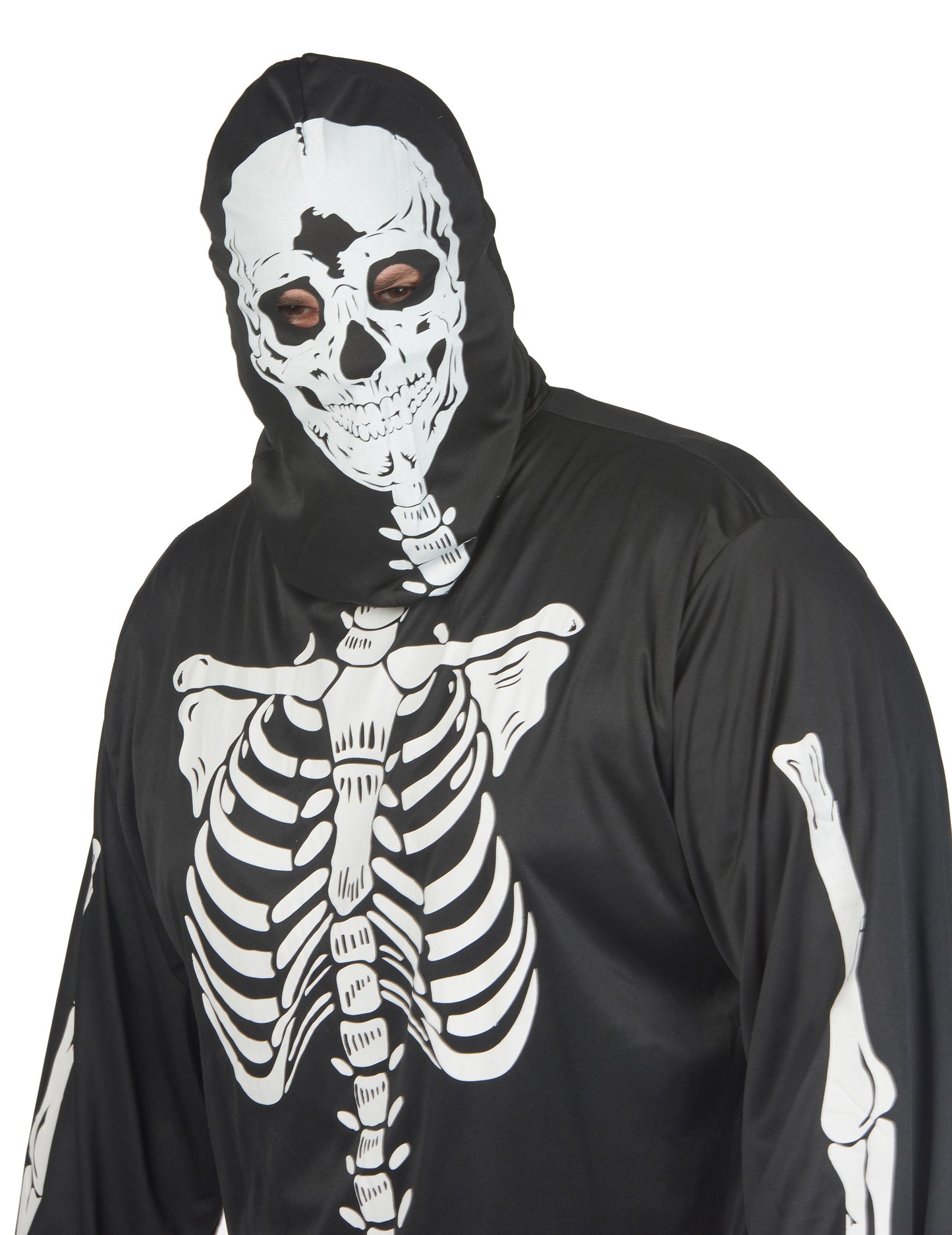 Черен скелет черен маскирайте Хелоуин