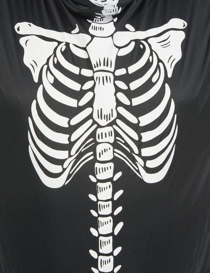 Черен скелет черен маскирайте Хелоуин