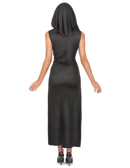 Секси монахиня прикрива женска рокля жена