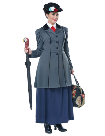 Английски костюм на бавачка с големи размери за жени