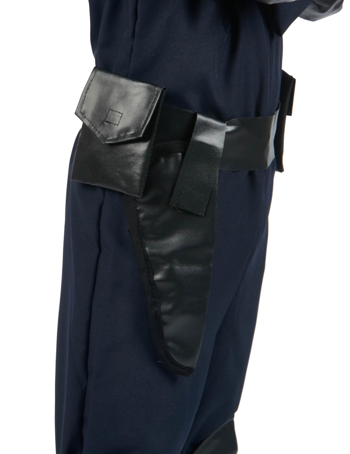 Détail du holster et de la sacoche de ceinture du déguisement officier du SWAT