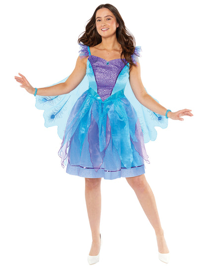 Елегантен костюм на паун за жени