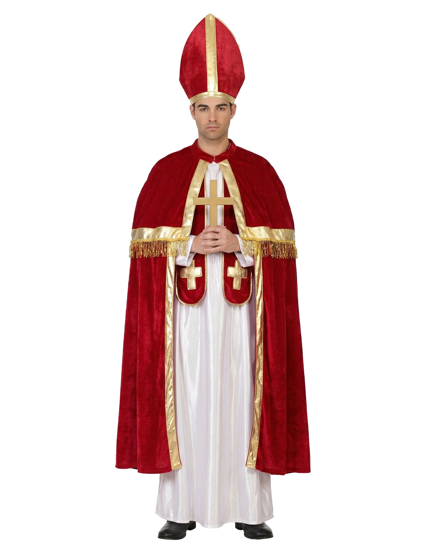 Мъжки костюм за червен и бял папа