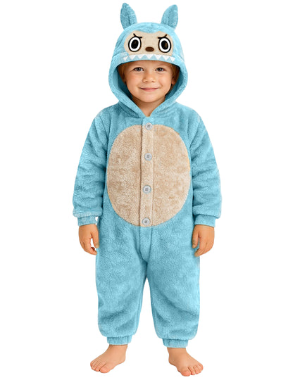 Детски костюм на син плюшен чудовищен 