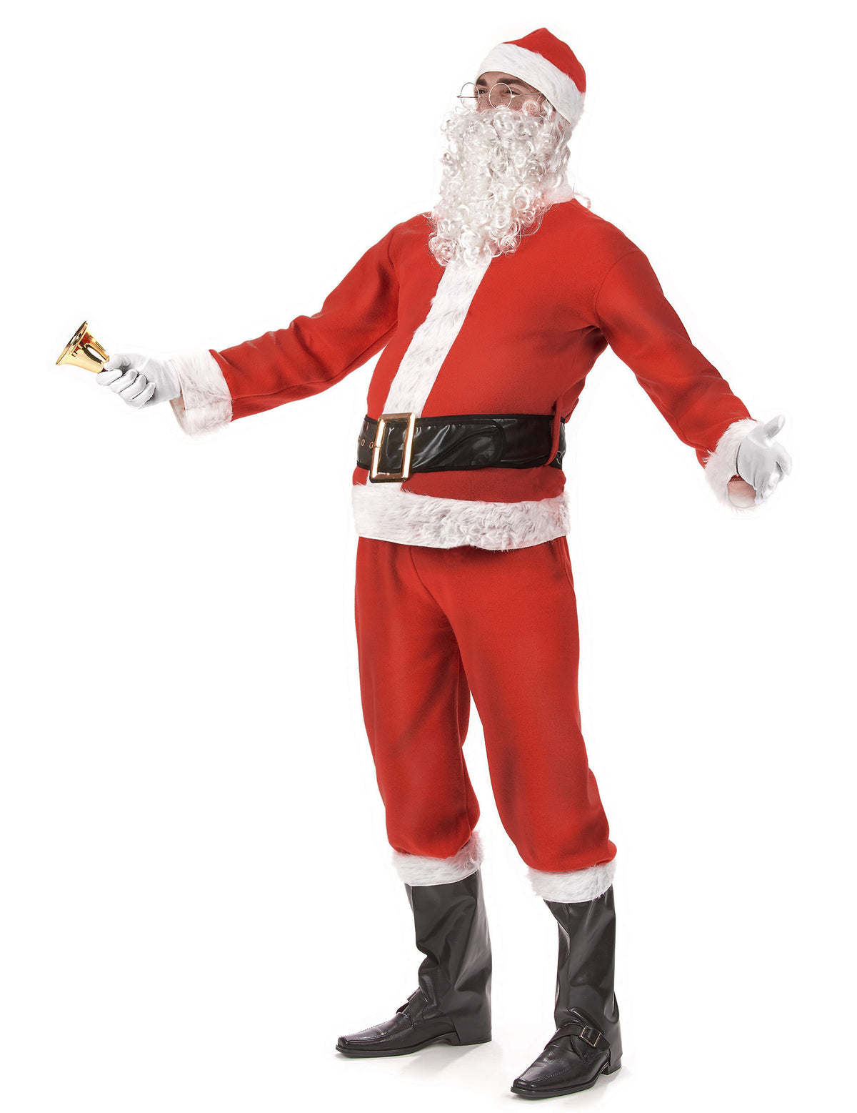 Vue de profil du déguisement de Père Noël complet