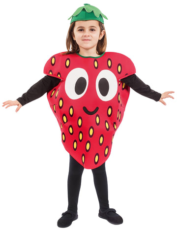 Детски малък ягодов костюм