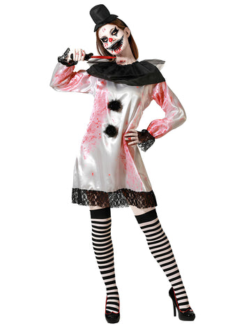 Pierrot Assassin костюм за жени плюс размер